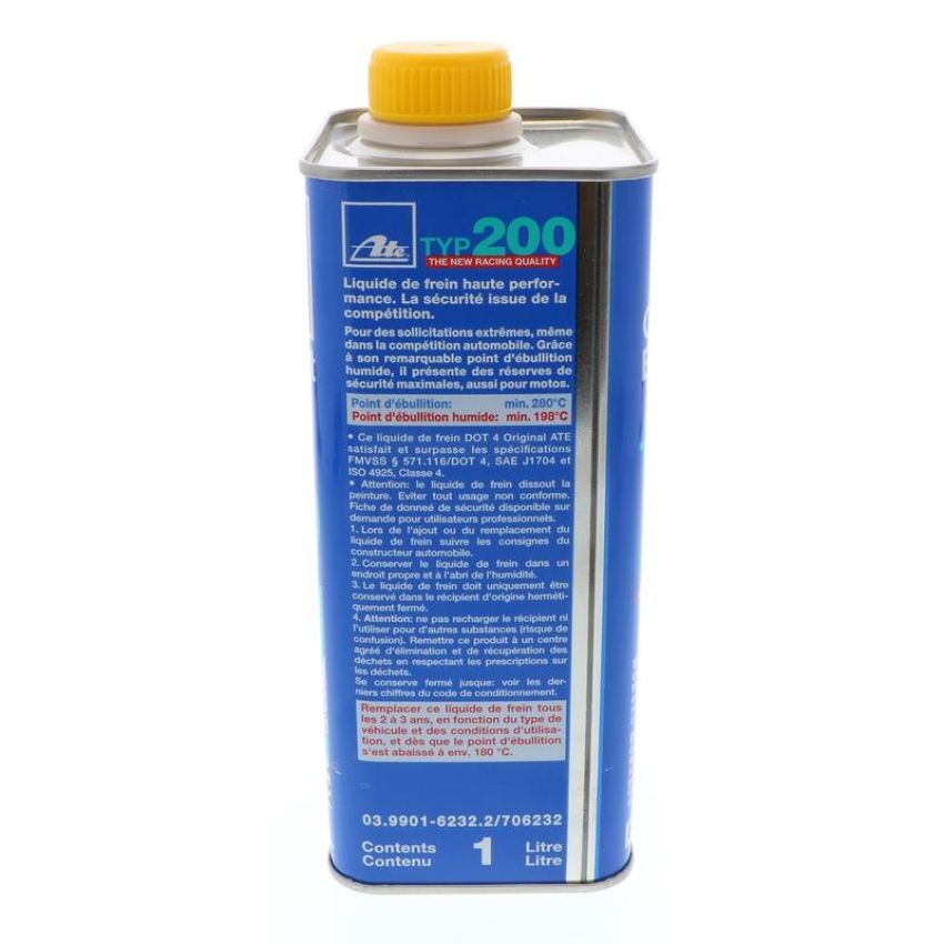 ATE 706202 ATE TYP 200 DOT 4 Brake Fluid 706202 for High Performance Applications