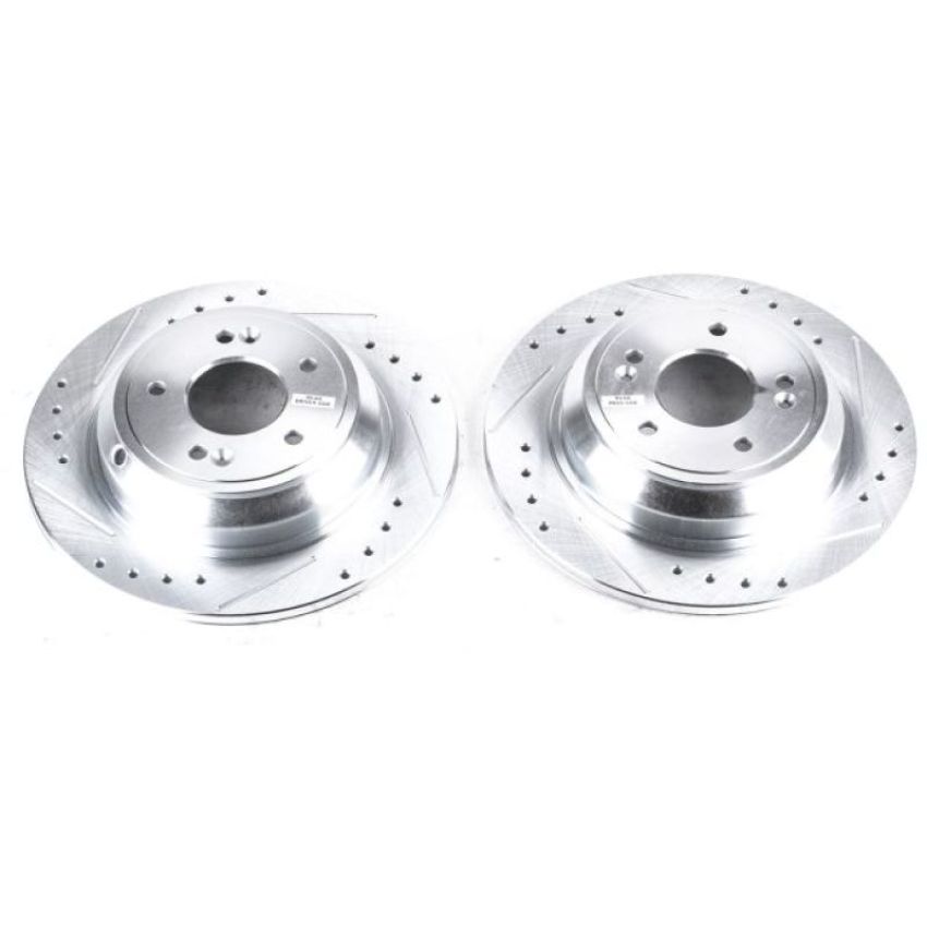 PowerStop JBR1376XPR PowerStop Evolution Performance Drilled, Slotted & Plated Brake Rotor Pair