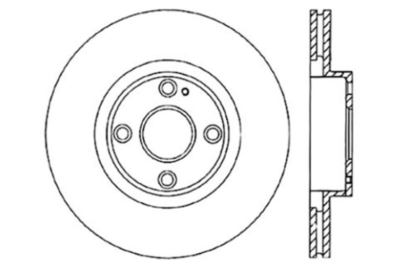 Stoptech 128.45061R Drilled Sport Brake Rotor