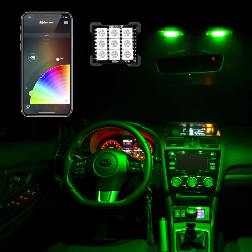 XKGLOW XK-BULB-PANEL XK Glow RGB Festoon LED Panel XKchrome Bluetooth App Controlled Dome Bulb