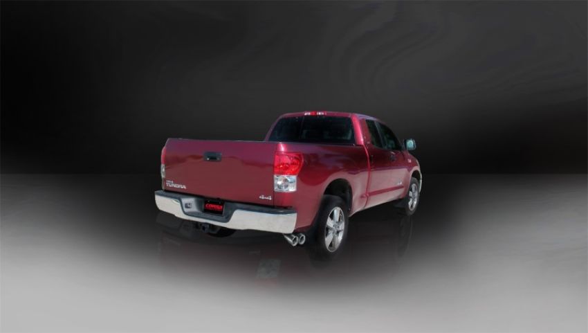 Corsa Performance 14577 3.0in. Cat-Back Single Side Exit with Twin 4.0in. Polished Pro-Series Tips