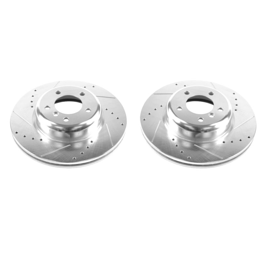 PowerStop EBR1215XPR PowerStop Evolution Performance Drilled, Slotted & Plated Brake Rotor Pair