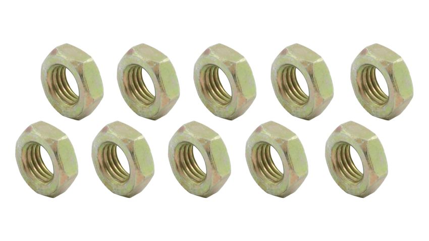 ALLSTAR PERFORMANCE ALL18255-10 3/8-24 LH Steel Jam Nuts 10pk