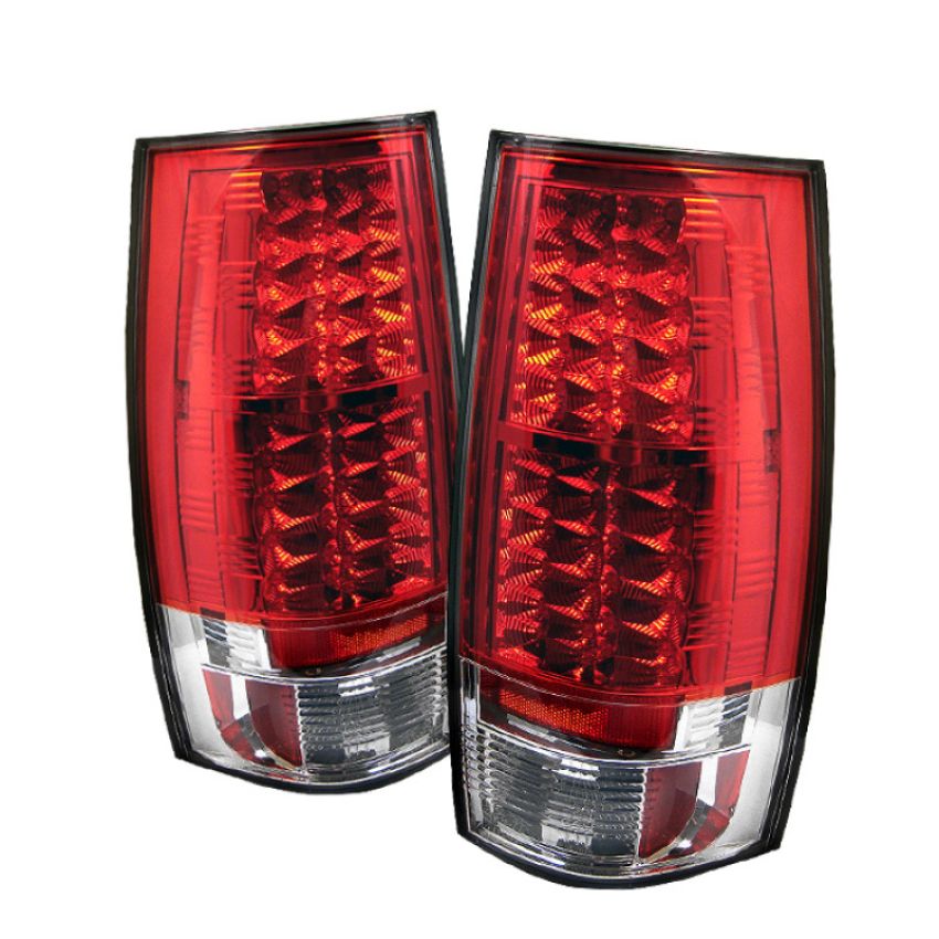 SPYDER 5002150 LED Tail Lights - Red Clear