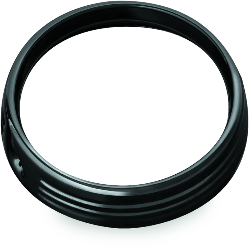 Kuryakyn 6916 7in Headlight Trim Ring Black