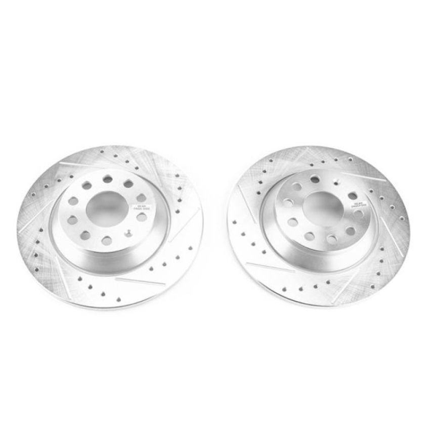 PowerStop EBR1498XPR PowerStop Evolution Performance Drilled, Slotted & Plated Brake Rotor Pair