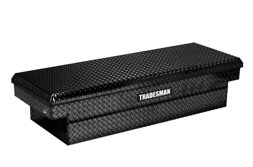 Tradesman 79305DB Aluminum Single Lid HD 28 Cross Bed Truck Tool Box Deep Well (72in.) - Black