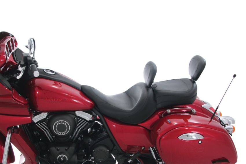 Mustang Motorcycle 79690 Mustang 11-19 Kawasaki Vulcan 1700, Vaquero Passenger Backrest - Black