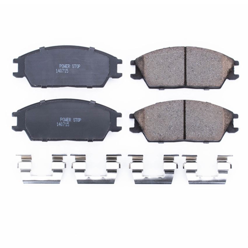 PowerStop 17-404 PowerStop - Z17 Low-Dust Ceramic Brake Pads with Hardware