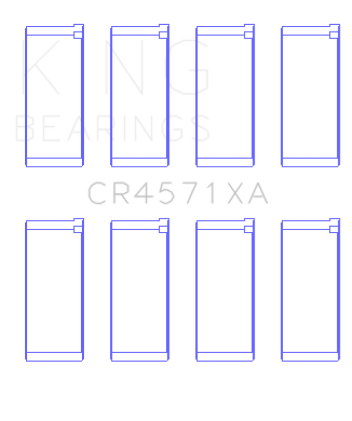 King Engine Bearings CR4571XA0.25 Mitsubishi 4D56 (Size +0.25mm) Connecting Rod Bearing Set