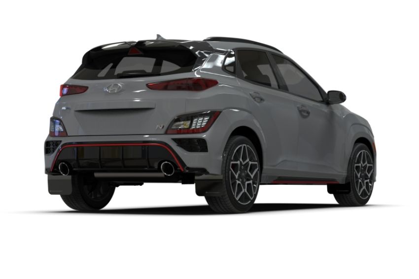 Rally Armor MF83-UR-BLK-GRY Black Mud Flap/Grey Logo