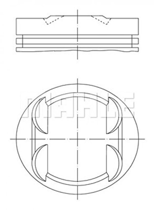 MAHLE 001 34 01 Engine Piston