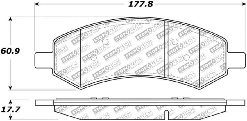 Stoptech 305.10840 Street Select Brake Pads - Front