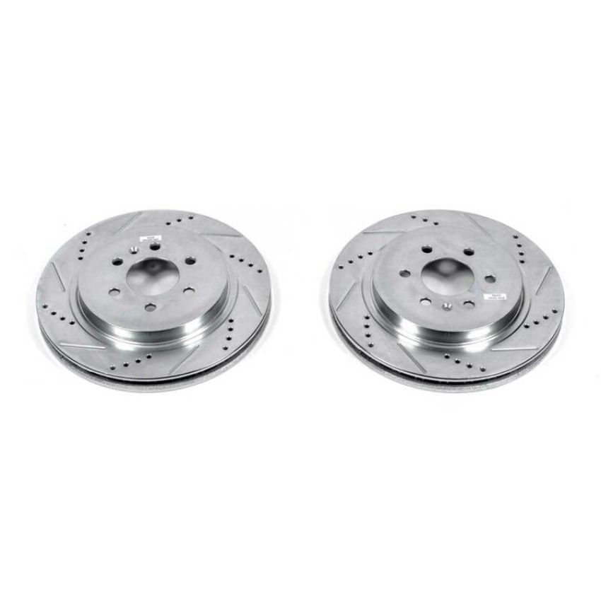 PowerStop AR82118XPR PowerStop Evolution Performance Drilled, Slotted & Plated Brake Rotor Pair