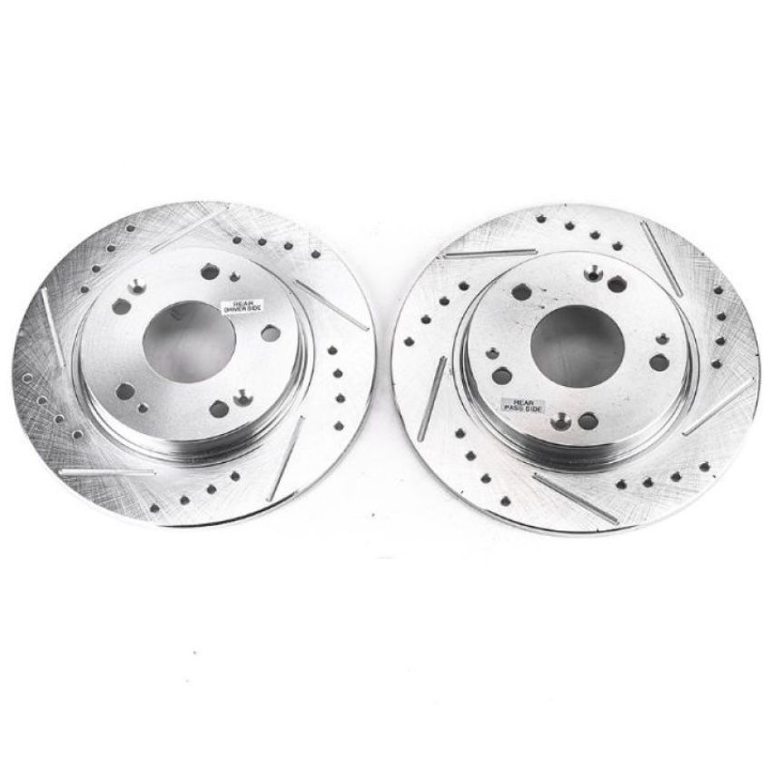 PowerStop JBR1385XPR PowerStop Evolution Performance Drilled, Slotted & Plated Brake Rotor Pair