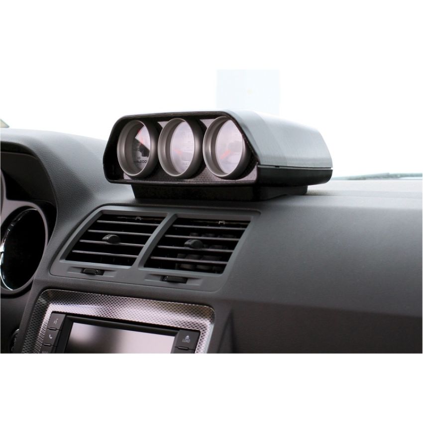 AutoMeter 5287 GAUGE MOUNT, DIRECT FIT DASH TOP, TRIPLE, 2 1/16