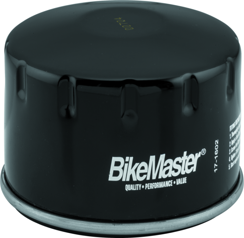 BikeMaster 171602 BMW BM-164 Oil Filter - Black