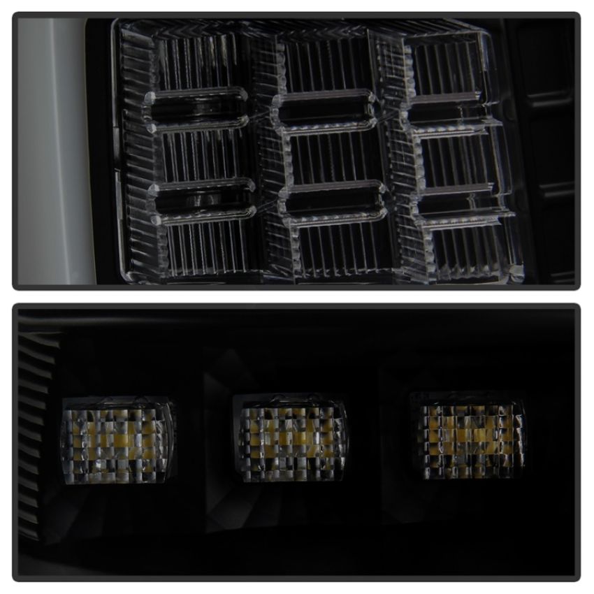 SPYDER 5086150 Light Bar LED Tail Lights - Version 3 - Black Smoke