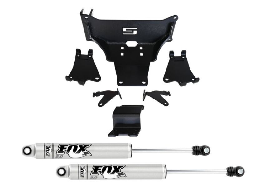 Superlift 92766 17-24 Ford F-450/550 Super Duty 4WD Dual Steering Stabilizer Kit w/ Fox 2.0 Shocks