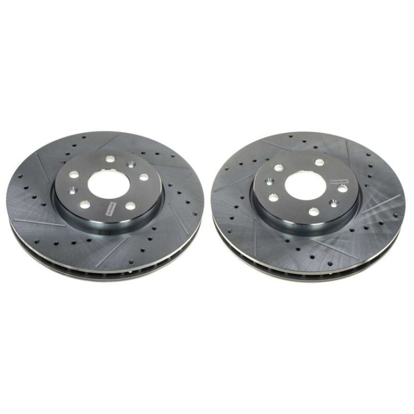 PowerStop AR82200XPR PowerStop Evolution Performance Drilled, Slotted & Plated Brake Rotor Pair