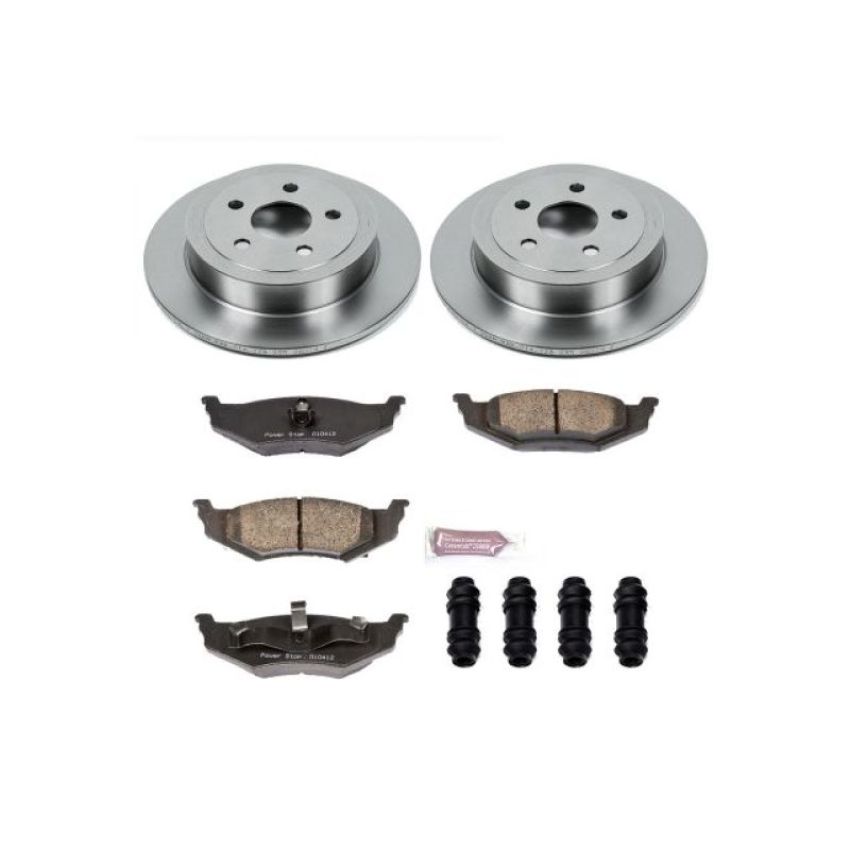 PowerStop KOE6266 OE Stock Replacement Low-Dust Ceramic Brake Pad and Rotor Kit
