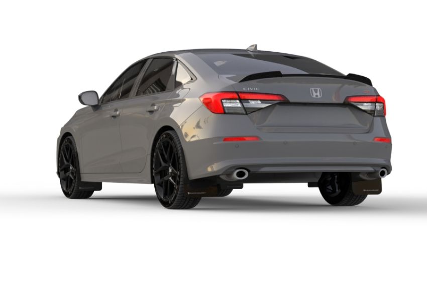 Rally Armor MF90-UR-BLK/GRY Black Mud Flap/Grey Logo