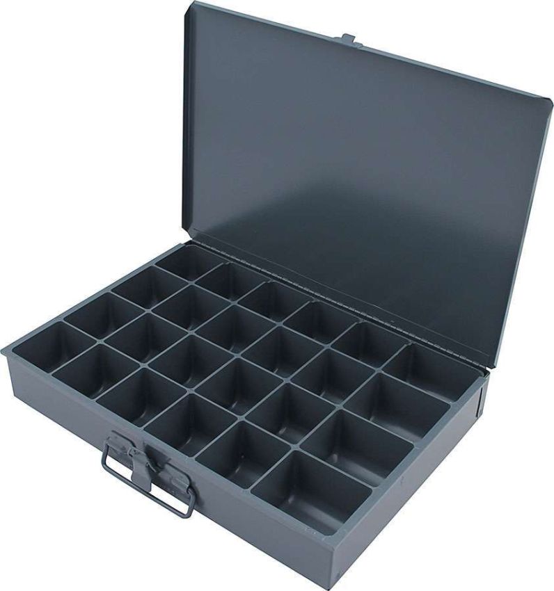 ALLSTAR PERFORMANCE ALL14366 Metal Storage Case 24 Comp 9.5x13.5x2