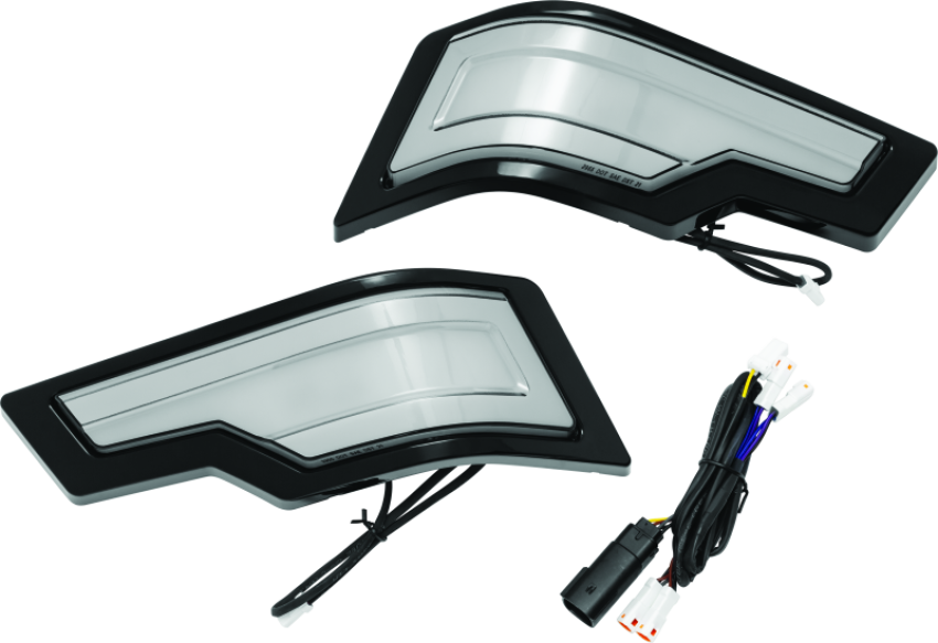 Kuryakyn 2955 Tracer Tour Pak Rear Lights Black Smoke Lens