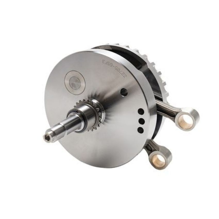 S&S Cycle 320-0471 2007+ BT B-Style 4-5/8in Stroke Flywheel Assembly w/o Sprocket Shaft Bearing Race