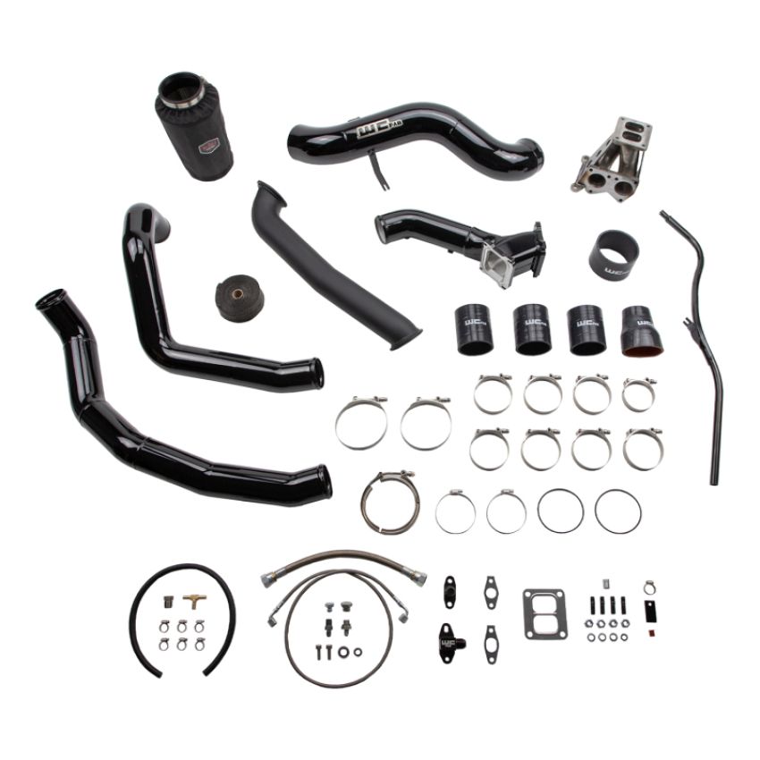 Wehrli WCF100478-CR 2001-2004 Chevrolet LB7 6.6L Duramax S300 Single Turbo Install Kit - Candy Red