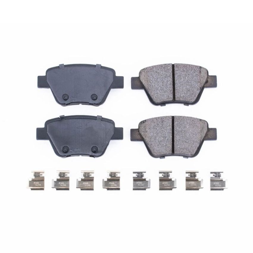 PowerStop 17-1456 PowerStop - Z17 Low-Dust Ceramic Brake Pads with Hardware