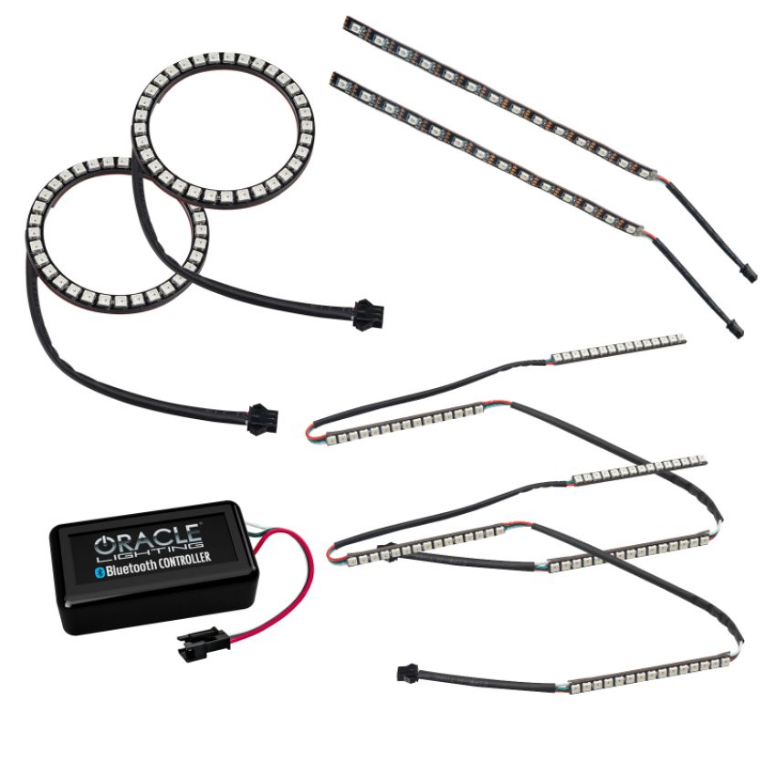 Oracle Lighting 1335-332 Dynamic ColorSHIFT(r) DRL Upgrade Kit with Halo Kit & Sequential Turn Signals