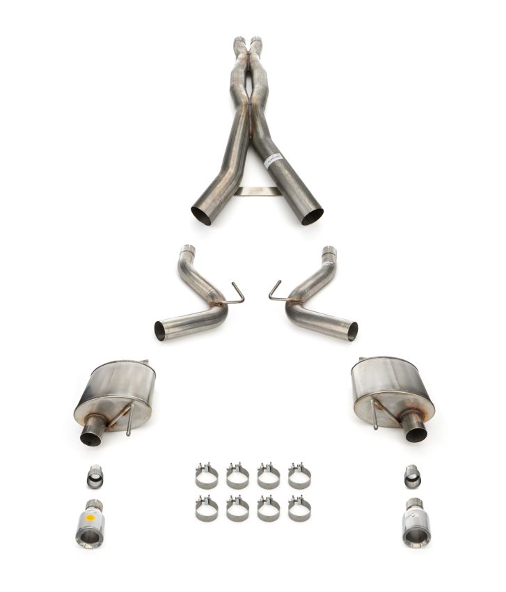 CORSA Performance 21251 Corsa 2024 Ford Mustang GT Xtreme CatBack Exhaust Sys 3.0in Dual Rear Exit w/4.5in StraightCut Tips