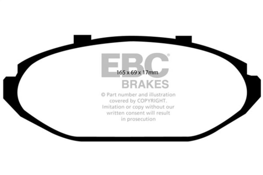 EBC Brakes DP41615R Yellowstuff Street And Track Brake Pads