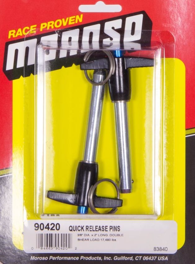 MOROSO MOR90420 Quick Release Pins (2) 3/8 x 2in