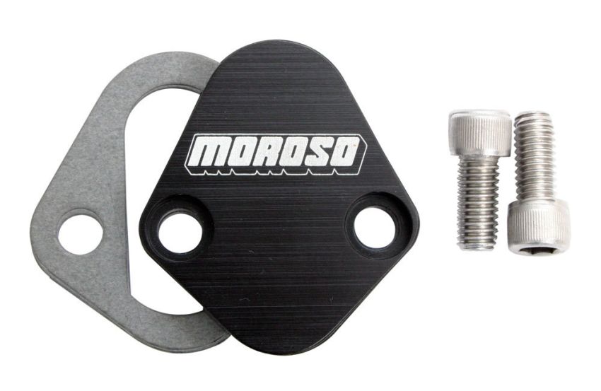MOROSO MOR65396 Fuel Pump Plate - Billet BBC- Ford & Mopar
