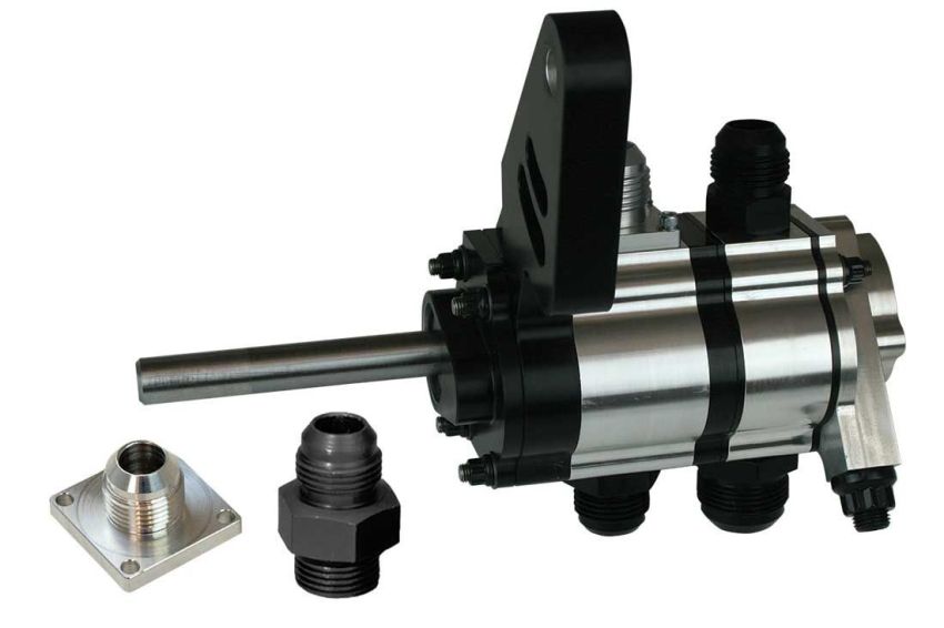 Moroso 22372 Tri Lobe Right Side Motor Plate Mount 2 Stage Fuel Pump Drive 1.200 Dry Sump Pump