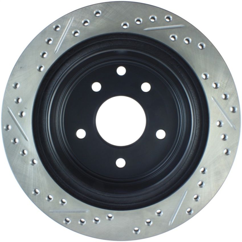 Stoptech 127.42077L 03-05 350Z / 03-04 G35 / 03-05 G35X SportStop Slotted & Drilled Rear Left Rotor