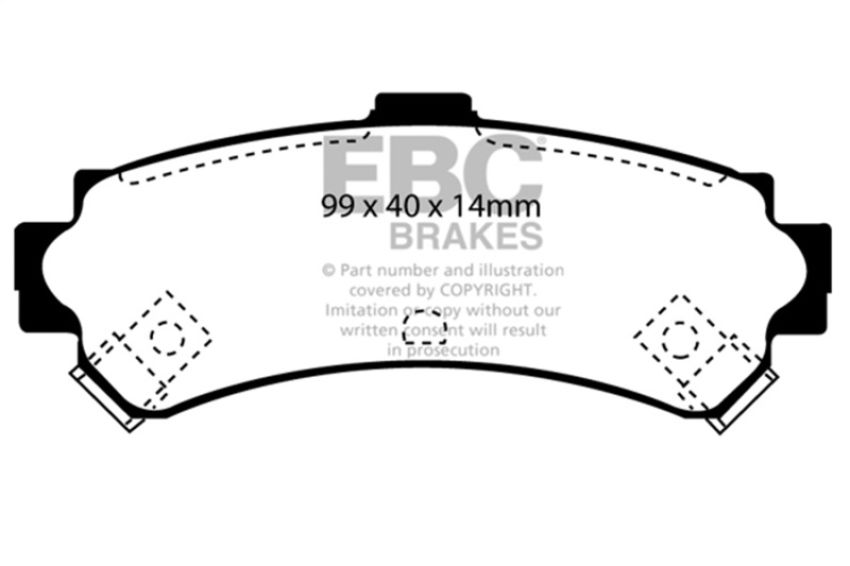 EBC Brakes DP31067C Redstuff Ceramic Low Dust Brake Pads