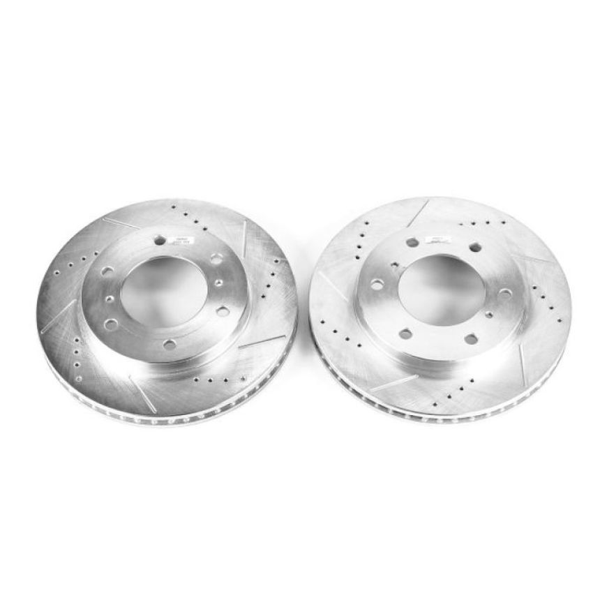PowerStop JBR1126XPR PowerStop Evolution Performance Drilled, Slotted & Plated Brake Rotor Pair