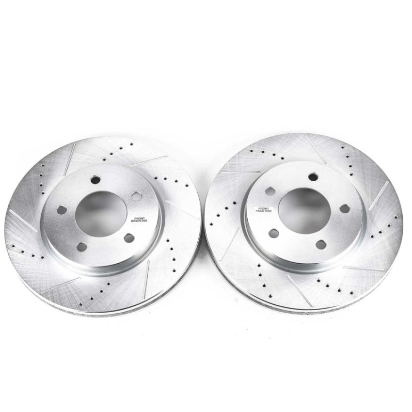 PowerStop AR8758XPR PowerStop Evolution Performance Drilled, Slotted & Plated Brake Rotor Pair