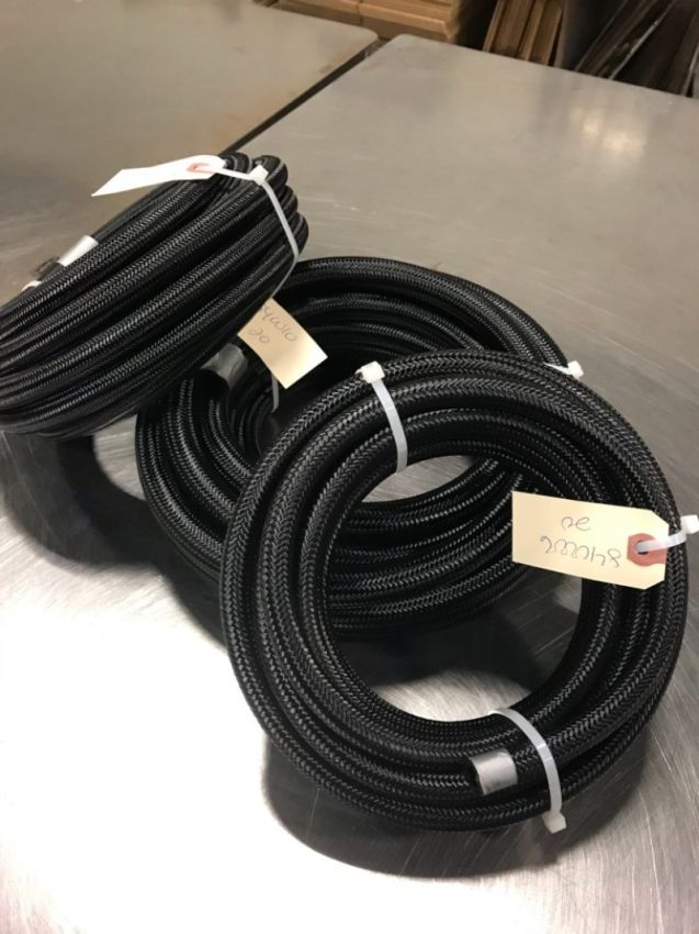 FRAGOLA FRG840604 #4 Blk Nylon Race Hose 6ft