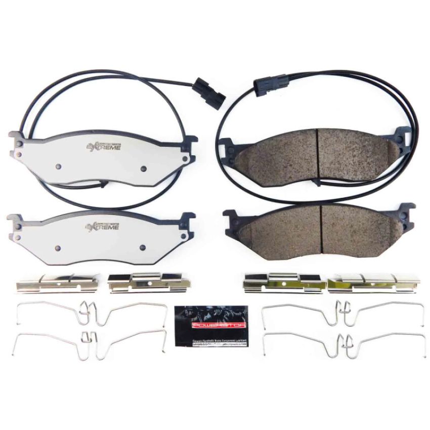 PowerStop Z36-1066B PowerStop - Z36 Truck and SUV Carbon-Fiber Ceramic Brake Pads with Hardware Kit