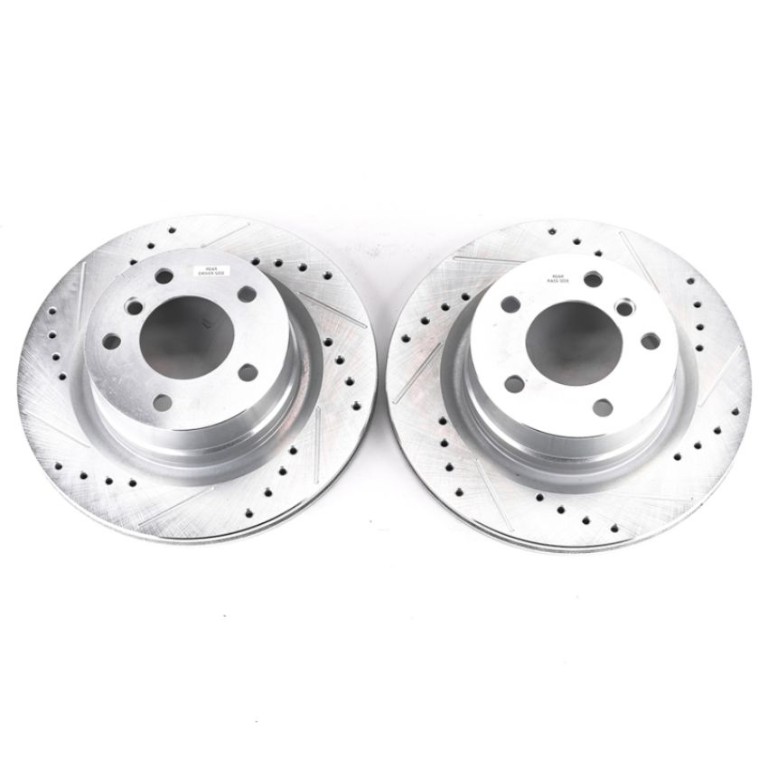 PowerStop EBR1216XPR PowerStop Evolution Performance Drilled, Slotted & Plated Brake Rotor Pair
