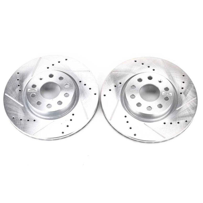 PowerStop EBR898XPR PowerStop Evolution Performance Drilled, Slotted & Plated Brake Rotor Pair
