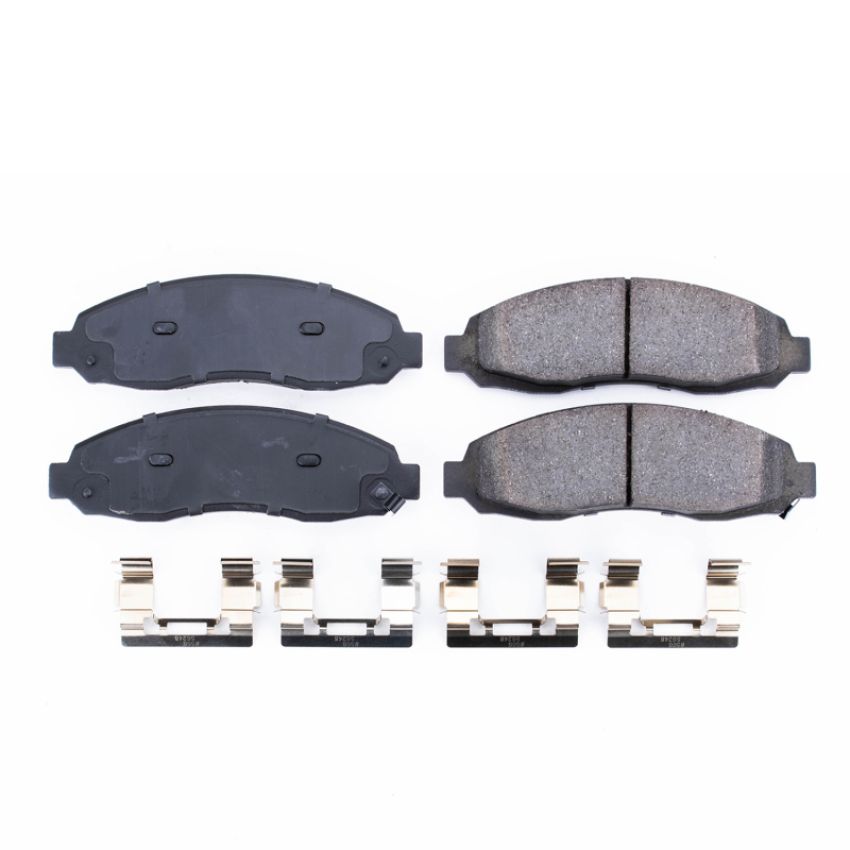 PowerStop 17-962 PowerStop - Z17 Low-Dust Ceramic Brake Pads with Hardware
