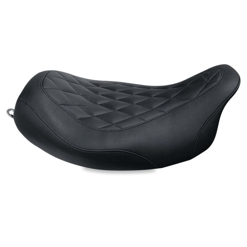 Mustang Motorcycle 76694 Mustang 08-21 Harley Electra Glide Std,Rd Glide,Rd King,Str Glide Solo Seat Diamond Stitch - Brown