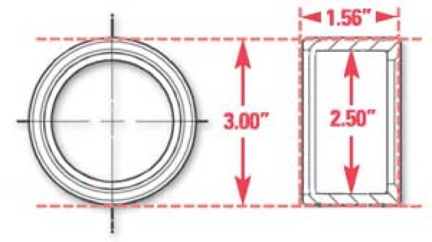 SPECIALTY PRODUCTS COMPANY 15523 WELD-IN RING KIT 2.50