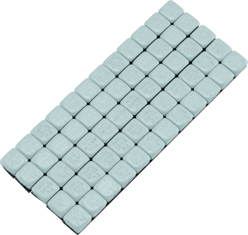 BikeMaster 152503 Square Wheel Weights Adhesive 1/4oz Silver