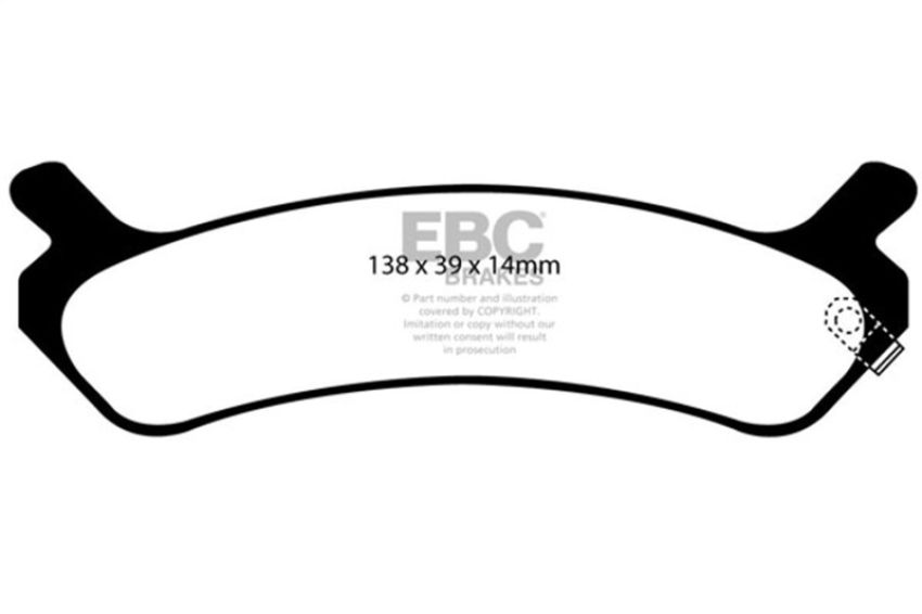 EBC Brakes DP21017 Greenstuff 2000 Series Sport Brake Pads